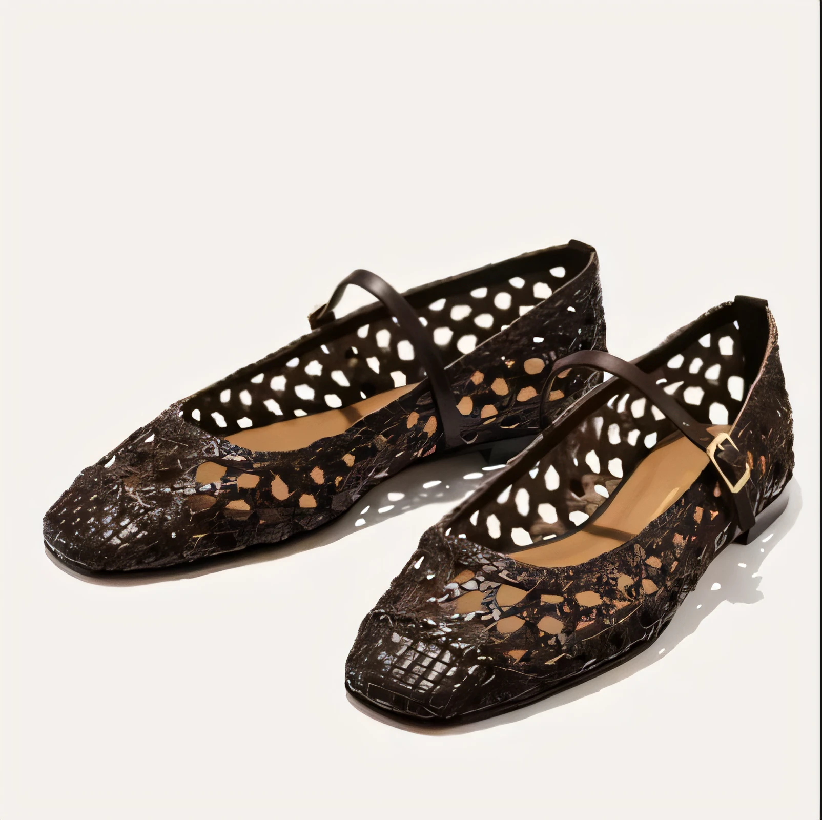 Margaux Fonteyn Jane handwoven flat in neutral tone
