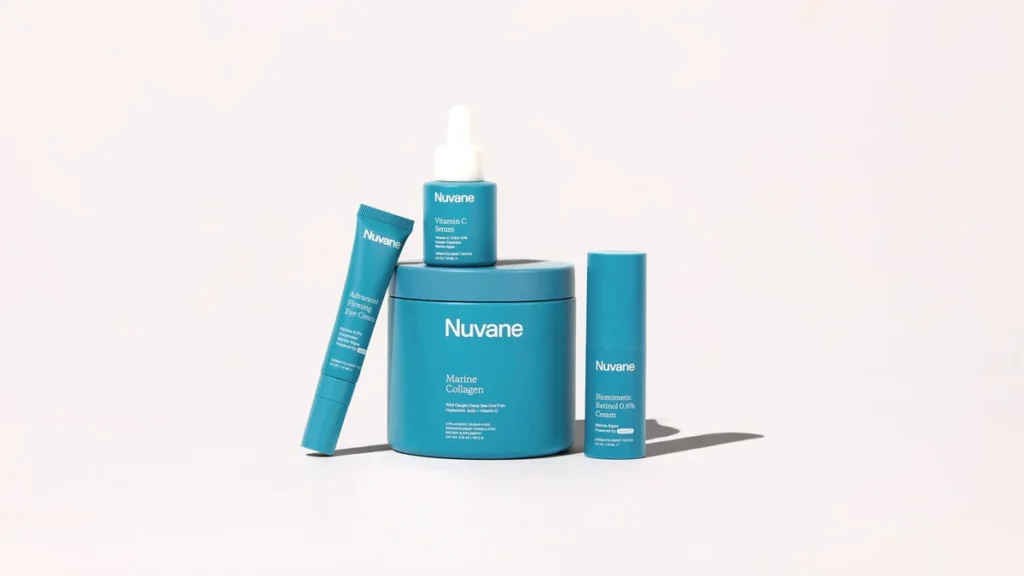 Full Nuvane product lineup with packaging display