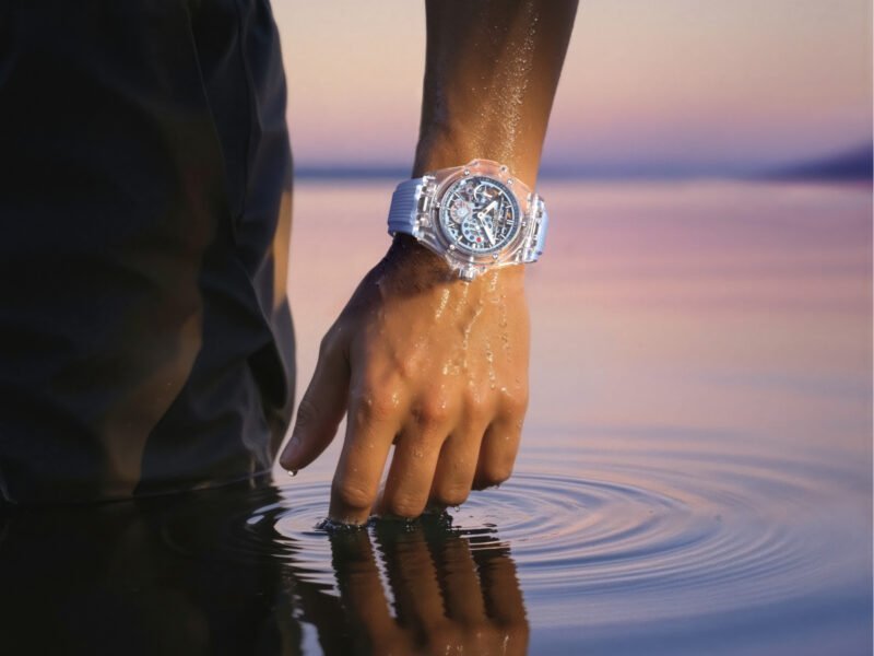 Hublot Big Bang Sapphire Sky Blue on sky-blue rubber strap