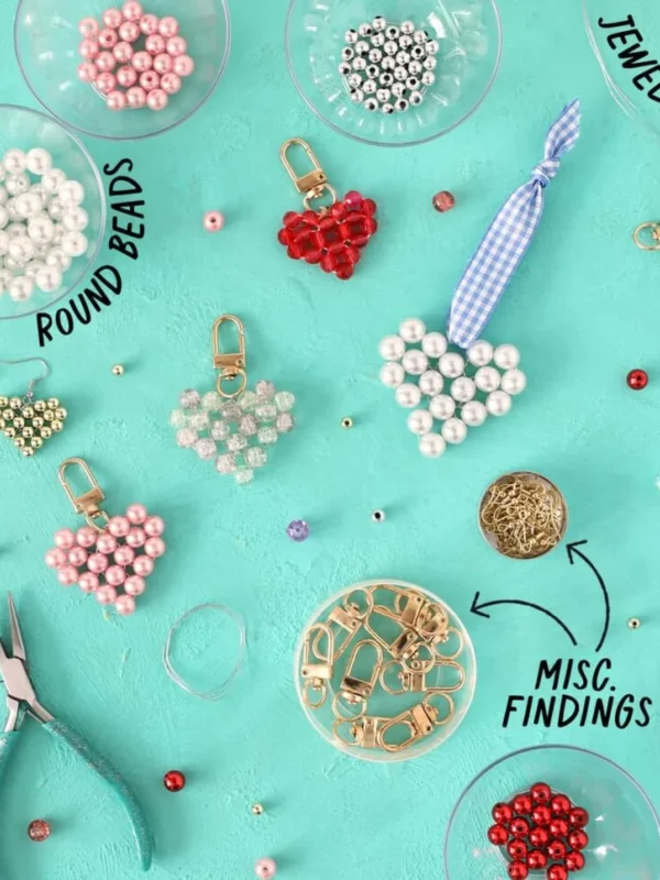 How To Make Beaded Heart Charms: A 30-Minute DIY for Valentine’s Day