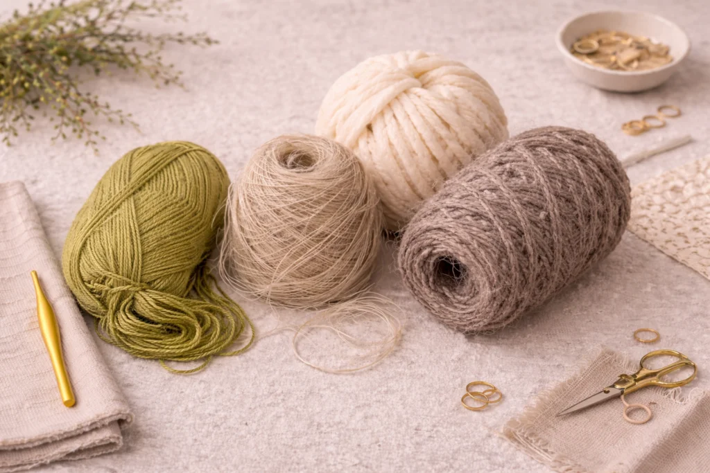 Yarn types to avoid for first crochet projects