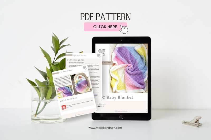 Etsy storefront graphic for printable crochet pattern PDF